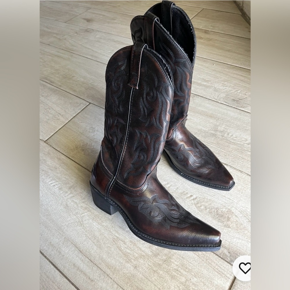 Laredo Dark Brown Cowboy Boots